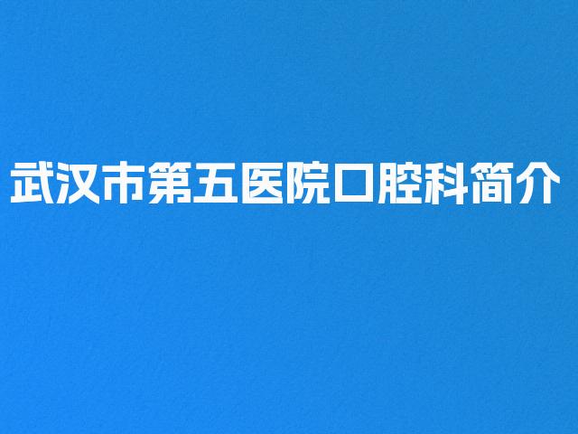 武汉市第五医院口腔科简介